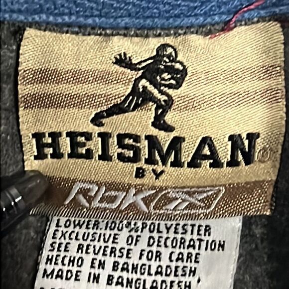 🔥🔥 Vintage KANSAS JAYHAWKS Reebok Heisman Windbreaker Jacket - Mens M (fits L) - Picture 10 of 11